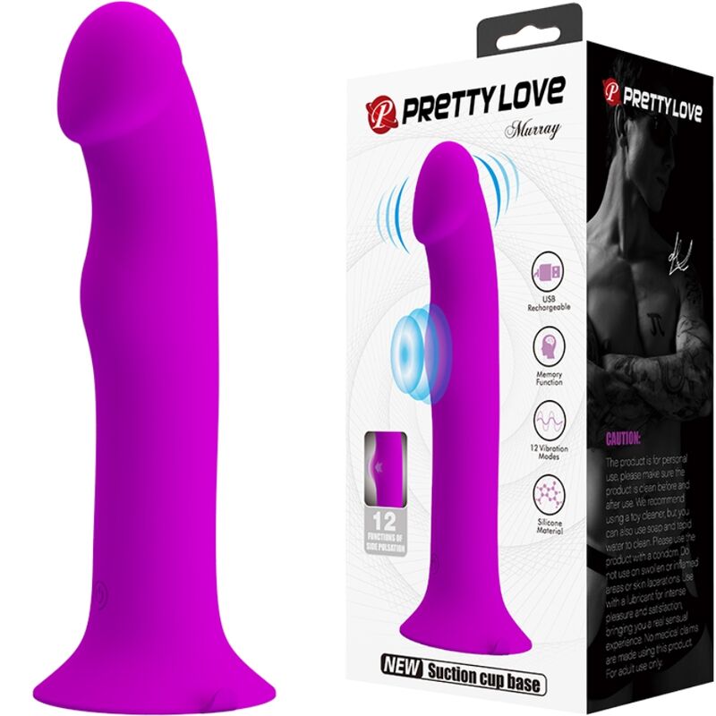 PRETTY LOVE - MURRAY VIBRADOR Y ESTIMULADOR PUNTO G MORADO - immagine 3