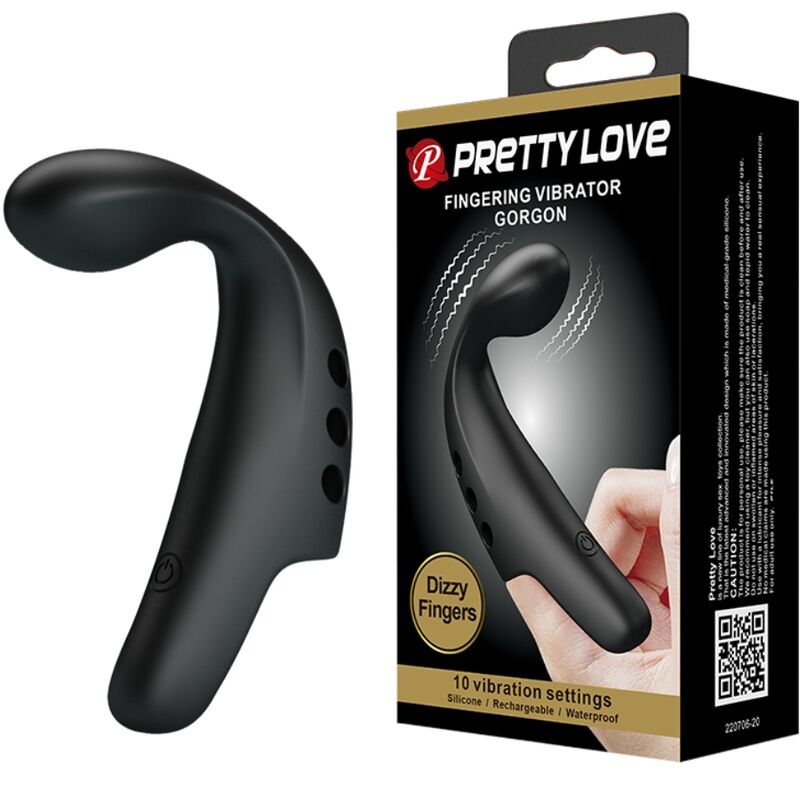 PRETTY LOVE - DEDAL VIBRADOR GORGON NEGRO - immagine 2