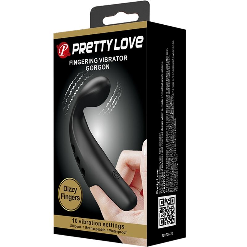 PRETTY LOVE - DEDAL VIBRADOR GORGON NEGRO - immagine 3