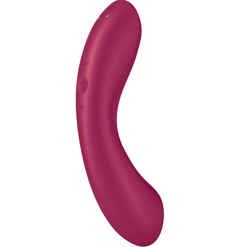 SATISFYER - CURVE TRINITY 1 AIR PULSE VIBRATION RED - immagine 4