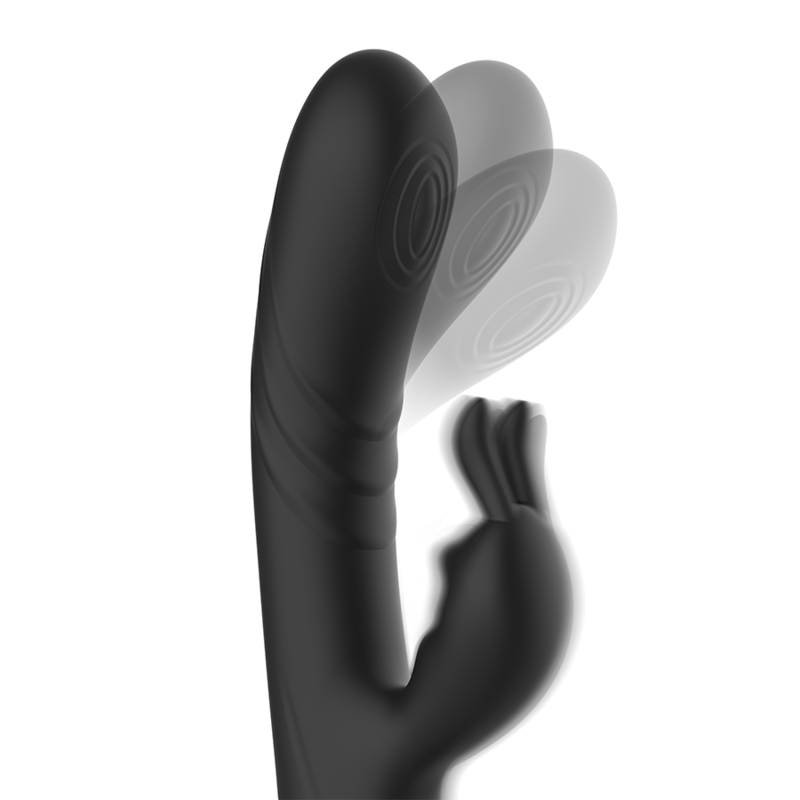 BLACK&SILVER - JAMIE VIBRADOR RABBIT EFECTO WAVE - immagine 5
