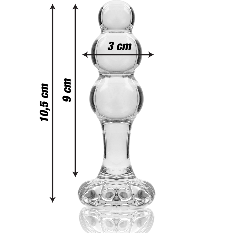 NEBULA SERIES BY IBIZA - MODELO 1 PLUG CRISTAL TRANSPARENTE 10.5 CM -O- 3 CM - immagine 5