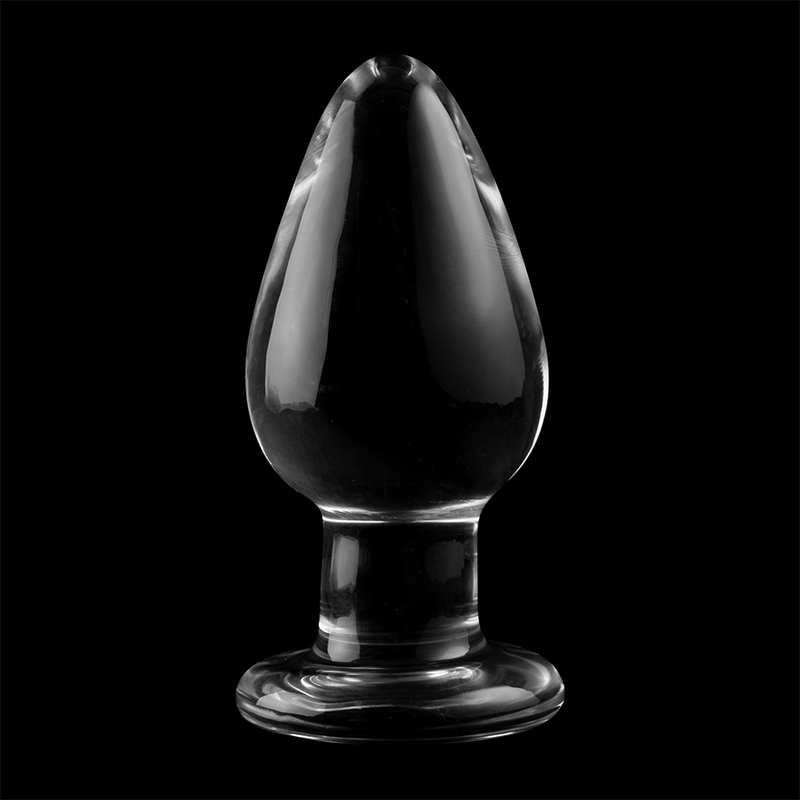 NEBULA SERIES BY IBIZA - MODELLO 3 PLUG ANALE VETRO BOROSILICATO 11 X 5 CM TRASPARENTE - immagine 4