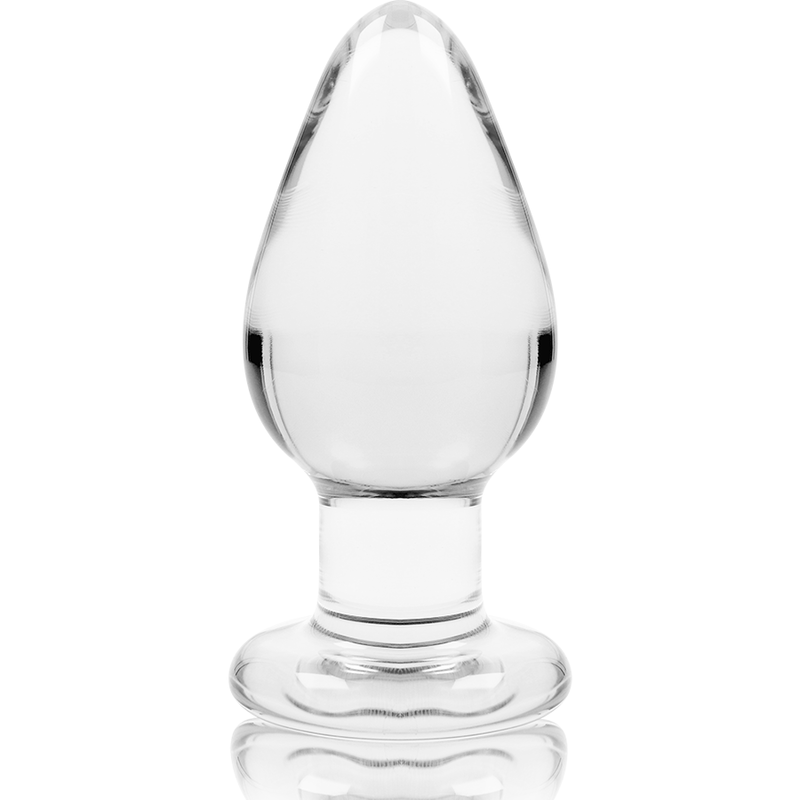 NEBULA SERIES BY IBIZA - MODELLO 3 PLUG ANALE VETRO BOROSILICATO 11 X 5 CM TRASPARENTE - immagine 3