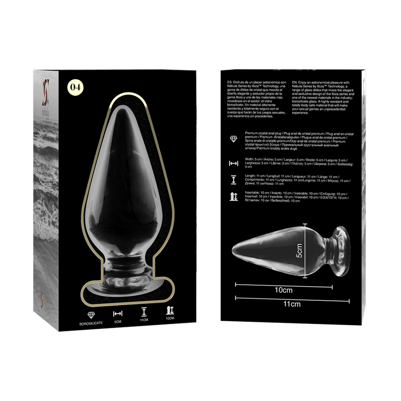 NEBULA SERIES BY IBIZA - MODELO 4 PLUG CRISTAL TRANSPARENTE 11 CM -O- 5 CM - immagine 4