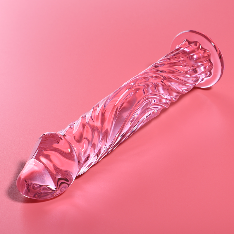 NEBULA SERIES BY IBIZA - MODELLO 12 DILDO IN VETRO BOROSILICATO 17 X 3,5 CM TRASPARENTE