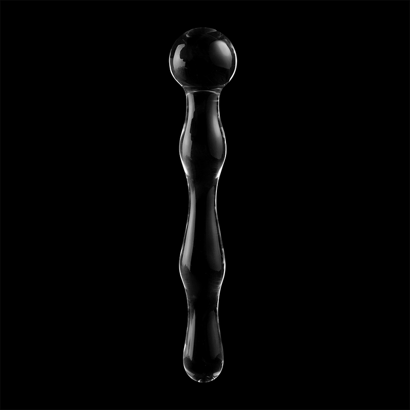 NEBULA SERIES BY IBIZA - MODELLO 13 DILDO IN VETRO BOROSILICATO 18 X 3,5 CM TRASPARENTE - immagine 6