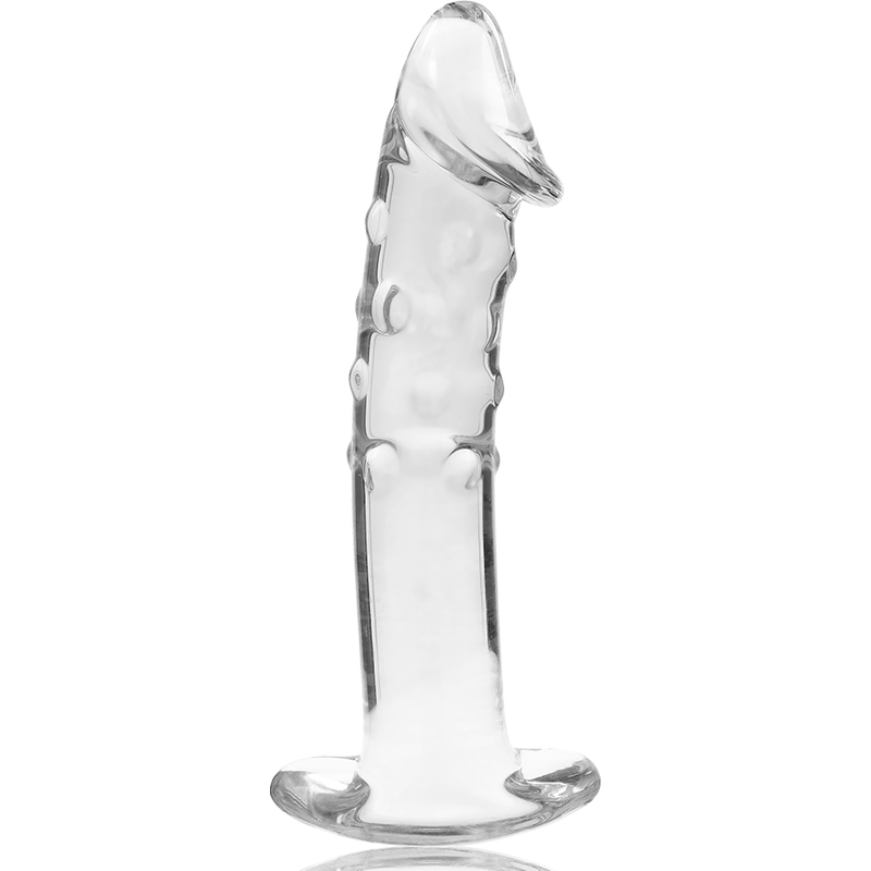 NEBULA SERIES BY IBIZA - MODELLO 19 DILDO IN VETRO BOROSILICATO 18,5 X 4 CM TRASPARENTE - immagine 3