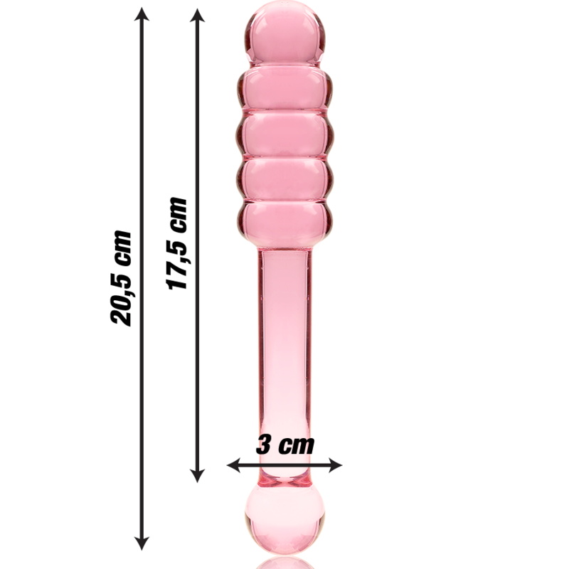 NEBULA SERIES BY IBIZA - MODELO 20 DILDO CRISTAL TRANSPARENTE 20.5 CM -O- 3 CM - immagine 3