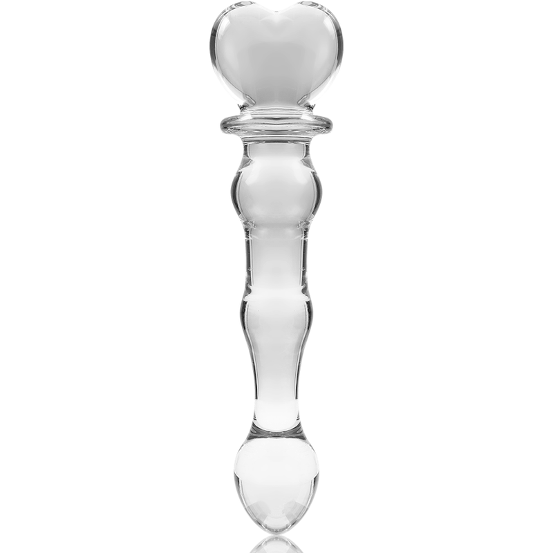 NEBULA SERIES BY IBIZA - MODELLO 21 DILDO IN VETRO BOROSILICATO 20,5 X 3,5 CM TRASPARENTE - immagine 3