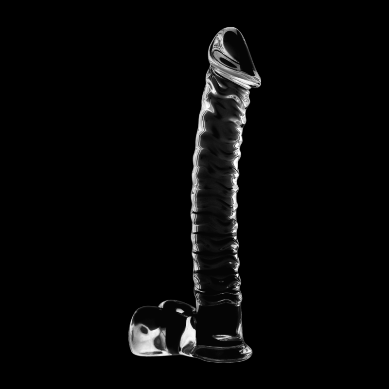 NEBULA SERIES BY IBIZA - MODELLO 23 DILDO IN VETRO BOROSILICATO 21,5 X 4 CM TRASPARENTE - immagine 2