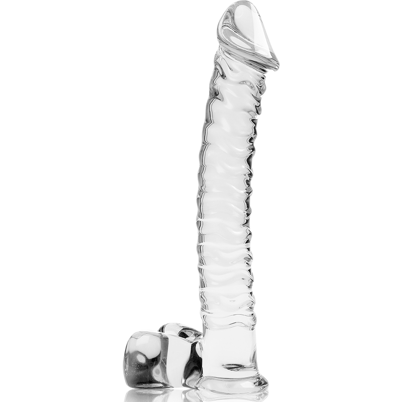 NEBULA SERIES BY IBIZA - MODELLO 23 DILDO IN VETRO BOROSILICATO 21,5 X 4 CM TRASPARENTE - immagine 4