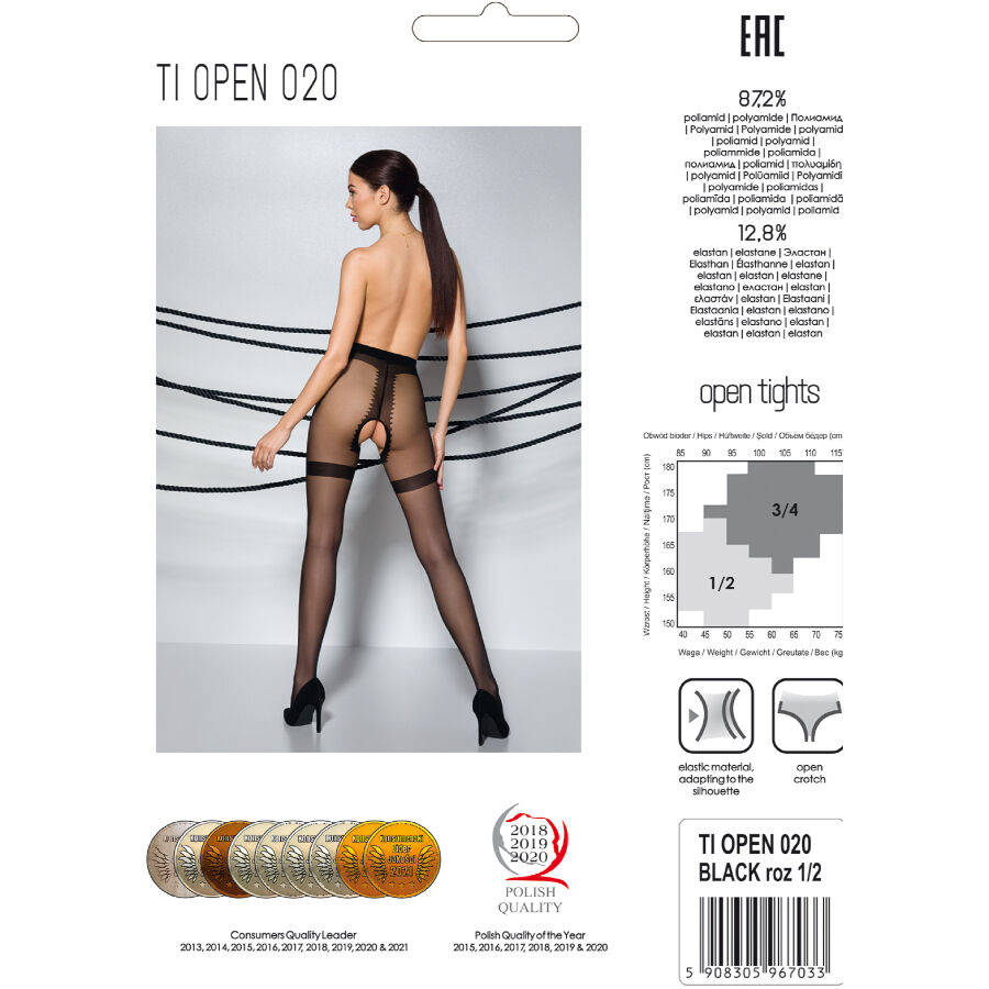 PASSION - TIOPEN 020 MEDIAS NEGRO 1/2 20 DEN - immagine 5