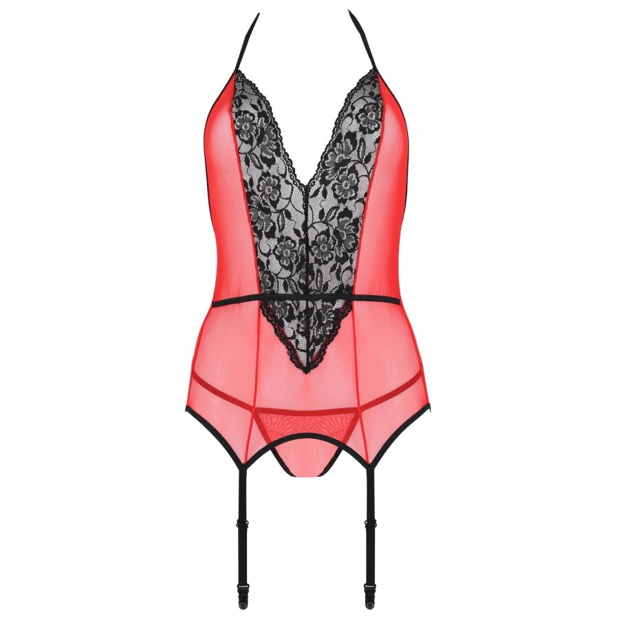 PASSION - PEONIA CORSET EROTIC LINE ROJO S/M - immagine 3