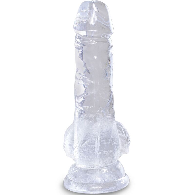 KING COCK - CLEAR PENE REALISTICO CON SFERE 10.1 CM TRASPARENTE - immagine 3