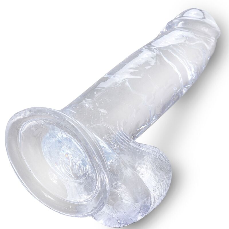 KING COCK - CLEAR PENE REALISTICO CON SFERE 15.2 CM TRASPARENTE - immagine 3