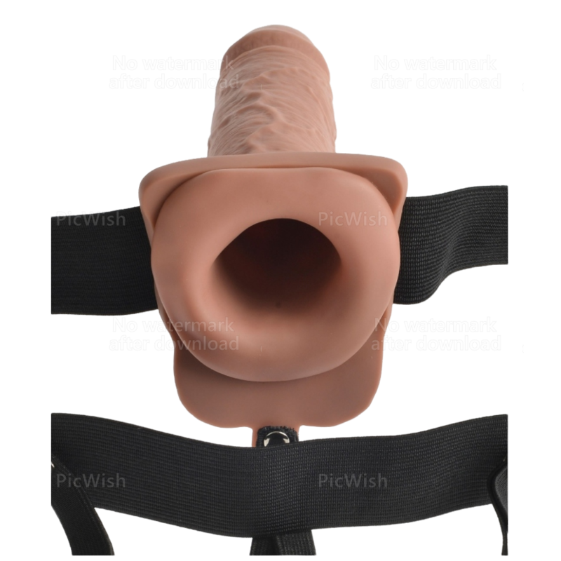 FETISH FANTASY SERIES - ARNÉS AJUSTABLE PENE REALÍSTICO CON TESTÍCULOS RECARGABLE Y VIBRADOR 17.8 CM - immagine 4