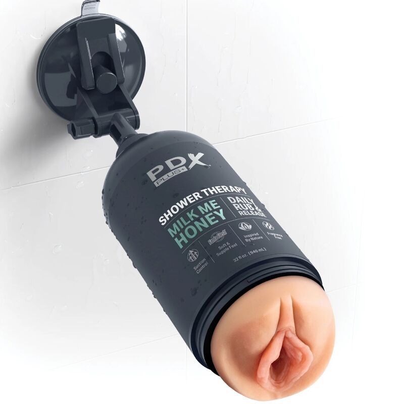 PDX PLUS - MASTURBATORE STROKER DESIGN DISCRETO DEL FLACONE DI SHAMPOO MILK ME HONEY - immagine 4