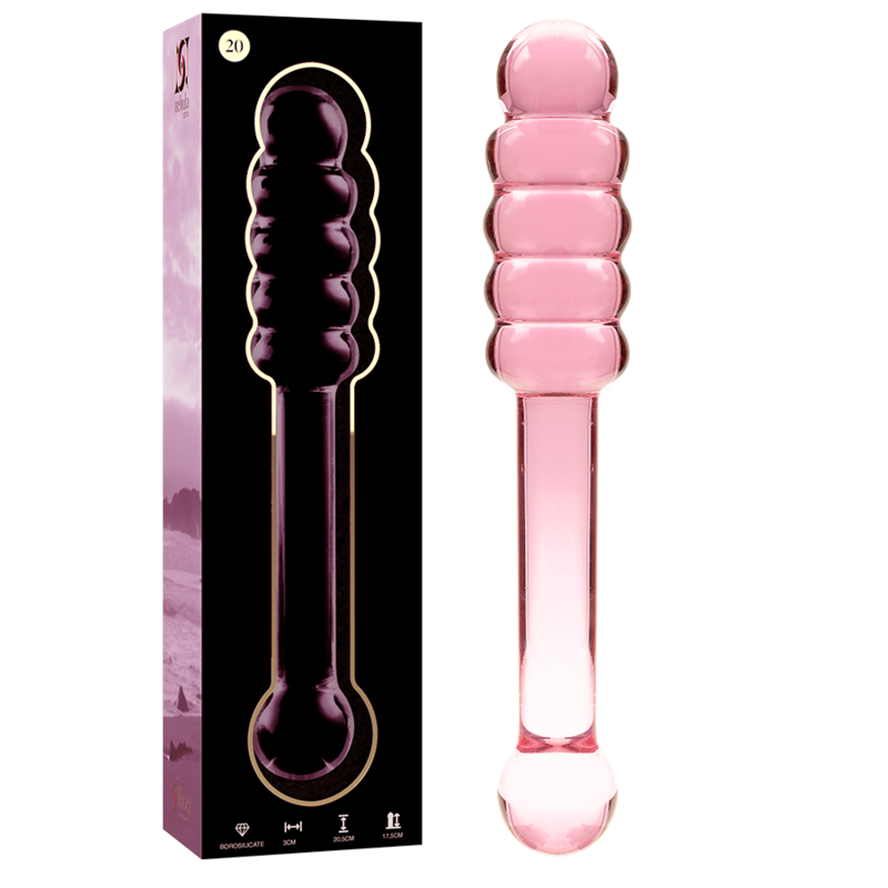 NEBULA SERIES BY IBIZA - MODELO 20 DILDO CRISTAL TRANSPARENTE 20.5 CM -O- 3 CM - immagine 2