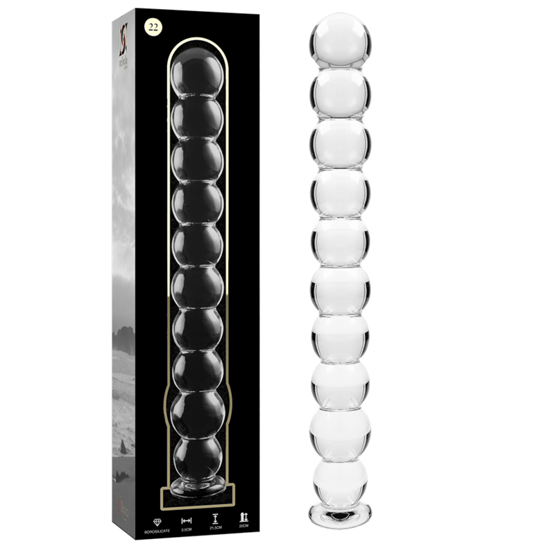 NEBULA SERIES BY IBIZA - MODELO 22 DILDO CRISTAL TRANSPARENTE 21.5 CM -O- 2.5 CM - immagine 2