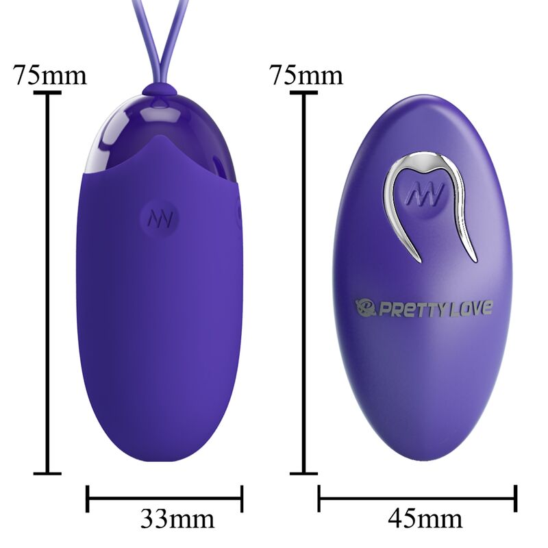 PRETTY LOVE - BERGER YOUTH HUEVO VIBRADOR CONTROL REMOTO VIOLETA - immagine 8