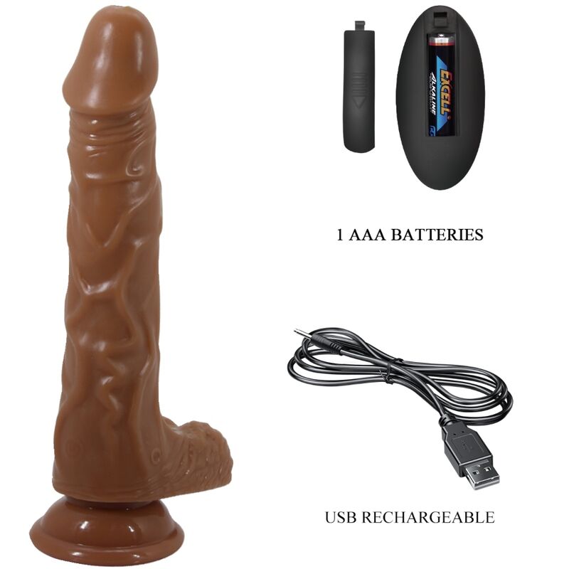 BAILE - BODACH VIBRADOR REALISTA CON VENTOSA CONTROL REMOTO - immagine 3