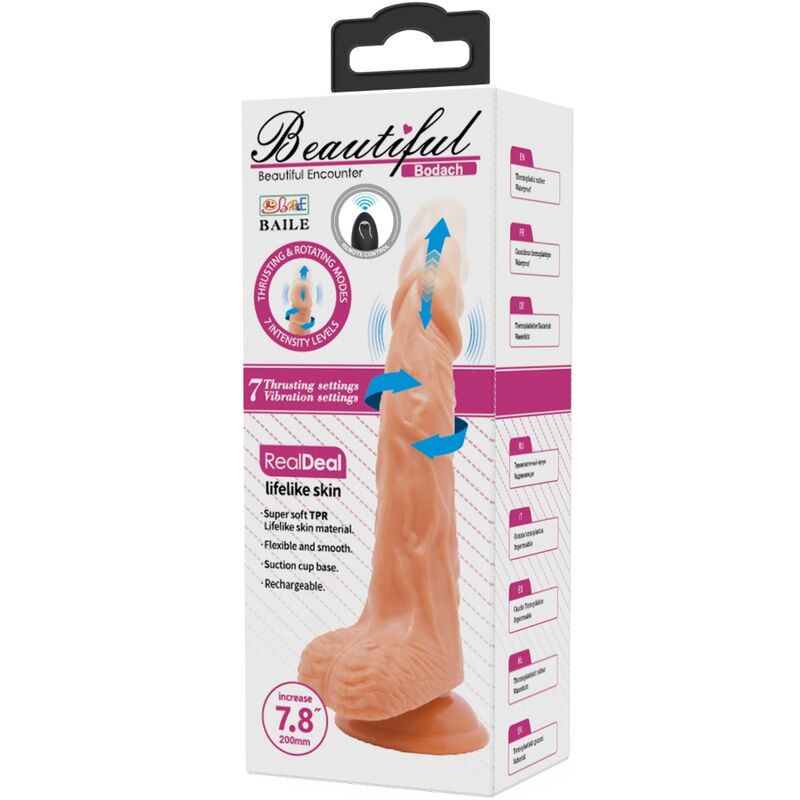 BAILE - BODACH VIBRADOR REALISTA CON VENTOSA CONTROL REMOTO - immagine 6