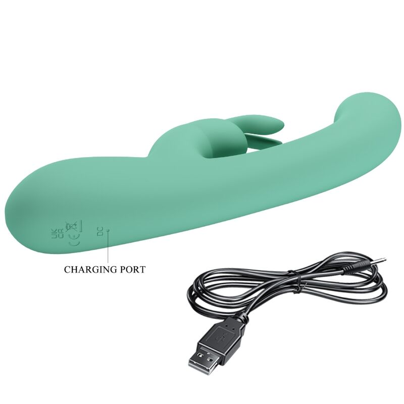 PRETTY LOVE - VIBRATORE LAMAR RABBIT E PUNTO G VERDE - immagine 5