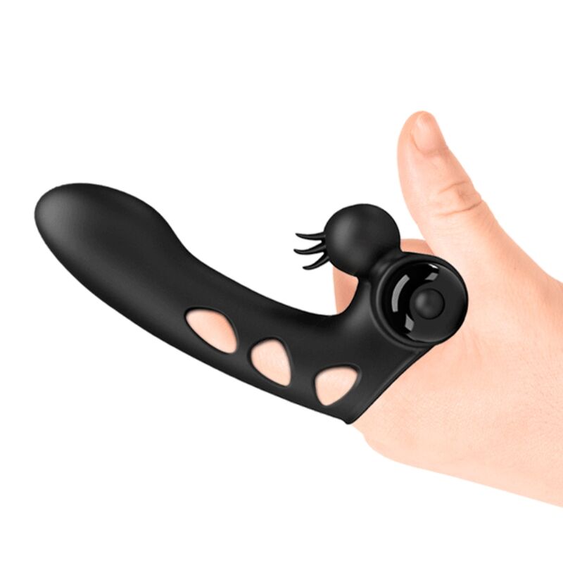 PRETTY LOVE - ORLANDO FUNDA DE DEDO VIBRADOR NEGRO - immagine 6