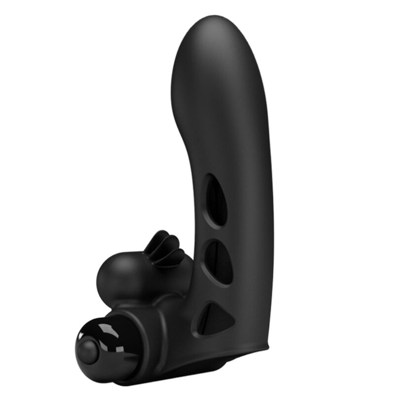 PRETTY LOVE - ORLANDO FUNDA DE DEDO VIBRADOR NEGRO - immagine 2