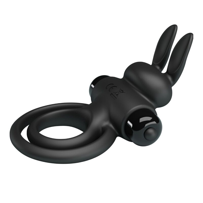 PRETTY LOVE - ANILLO VIBRADOR III CONEJO PARA PENE NEGRO - immagine 4