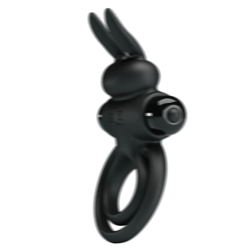 PRETTY LOVE - ANILLO VIBRADOR III CONEJO PARA PENE NEGRO - immagine 3