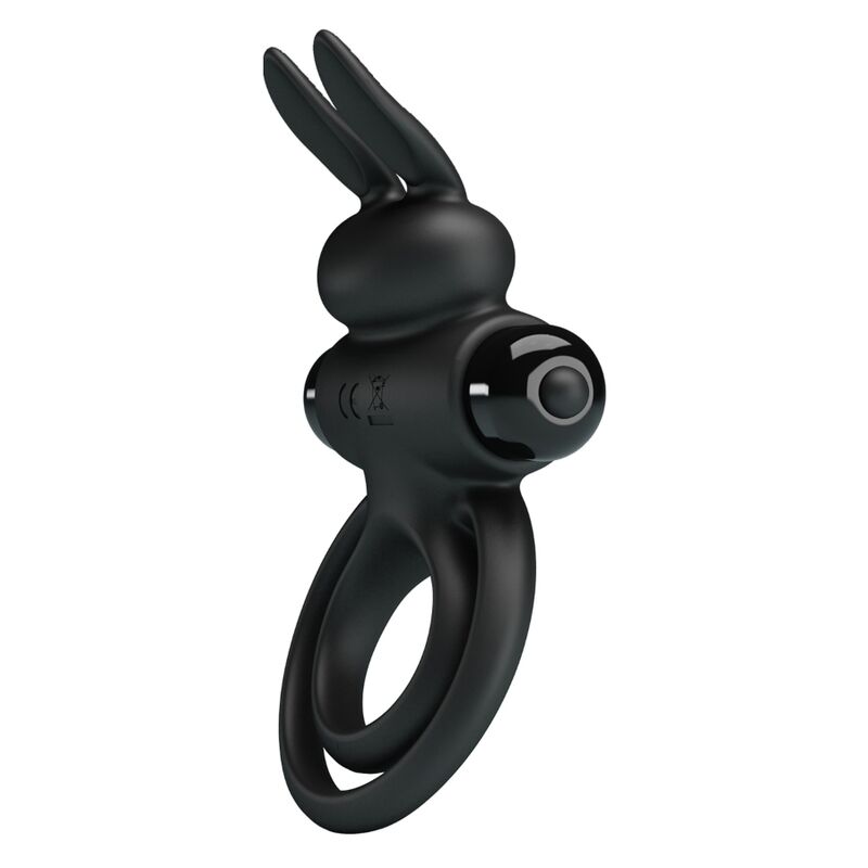 PRETTY LOVE - ANILLO VIBRADOR III CONEJO PARA PENE NEGRO - immagine 2