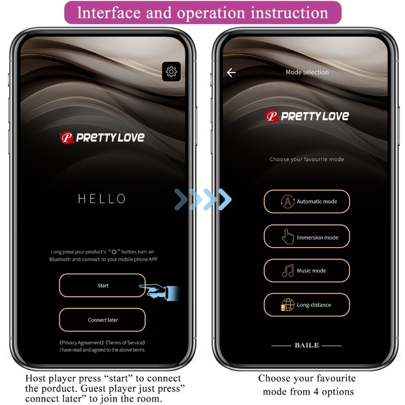 PRETTY LOVE - PLUG ANALE CONTROLLATO DA APP JEFFERSON NERO - immagine 9