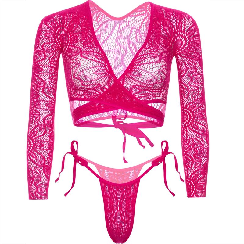 LEG AVENUE - TOP CROP IN PIZZO CON PERIZOMA - immagine 5