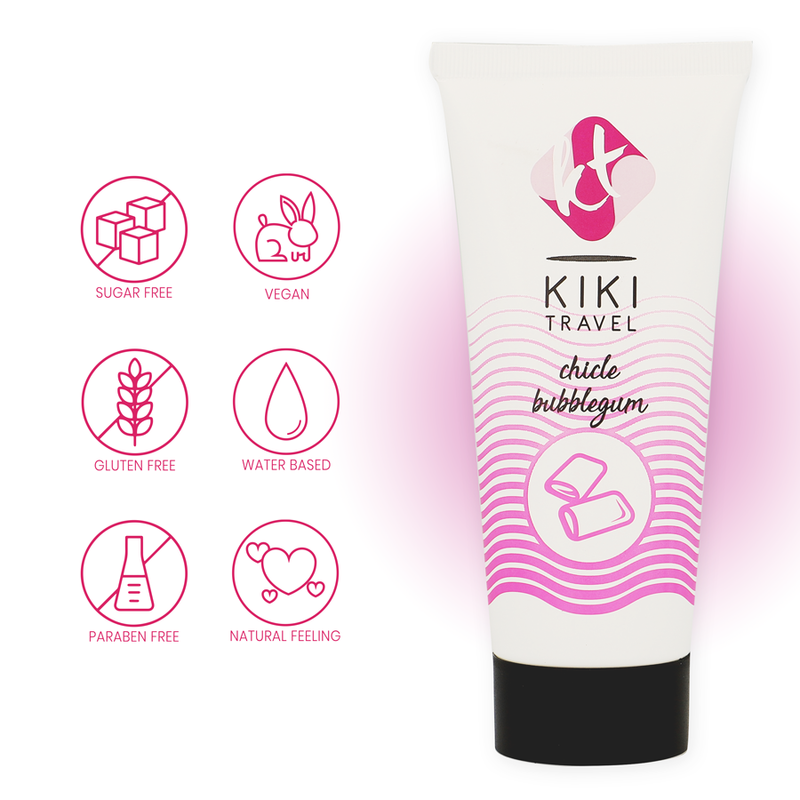 KIKÍ TRAVEL - FRAGOLA GUM LUBRIFICANTE 50 ML - immagine 6