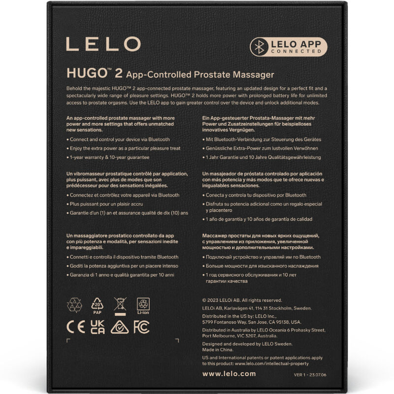 LELO - HUGO 2 MASAJEADOR DE PROSTATA VERDE - immagine 3
