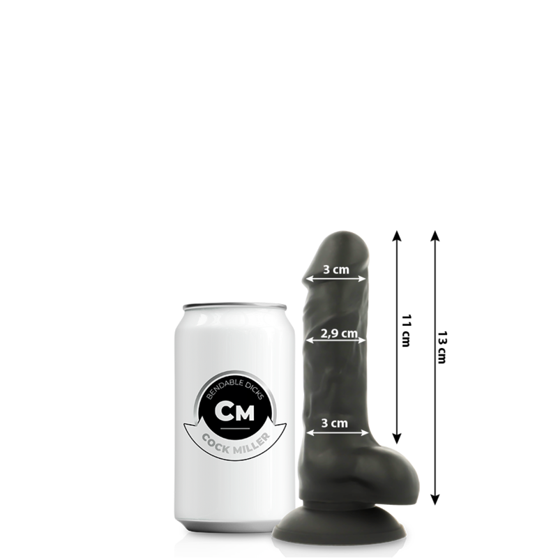 COCK MILLER - DILDO REALÍSTICO SILICONA DENSITY ARTICULABLE 13 CM - immagine 2