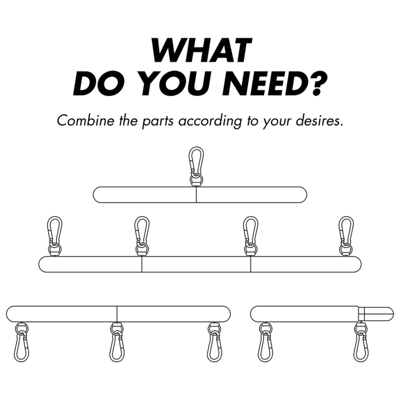 FETISH SUBMISSIVE BONDAGE - BARRA SEPARADORA AJUSTABLE 4 PIEZAS - immagine 3