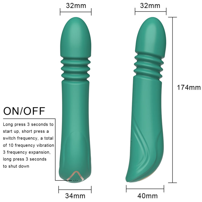 ARMONY - VIBRADOR & THRUSTING PUNTO G VERDE - immagine 2