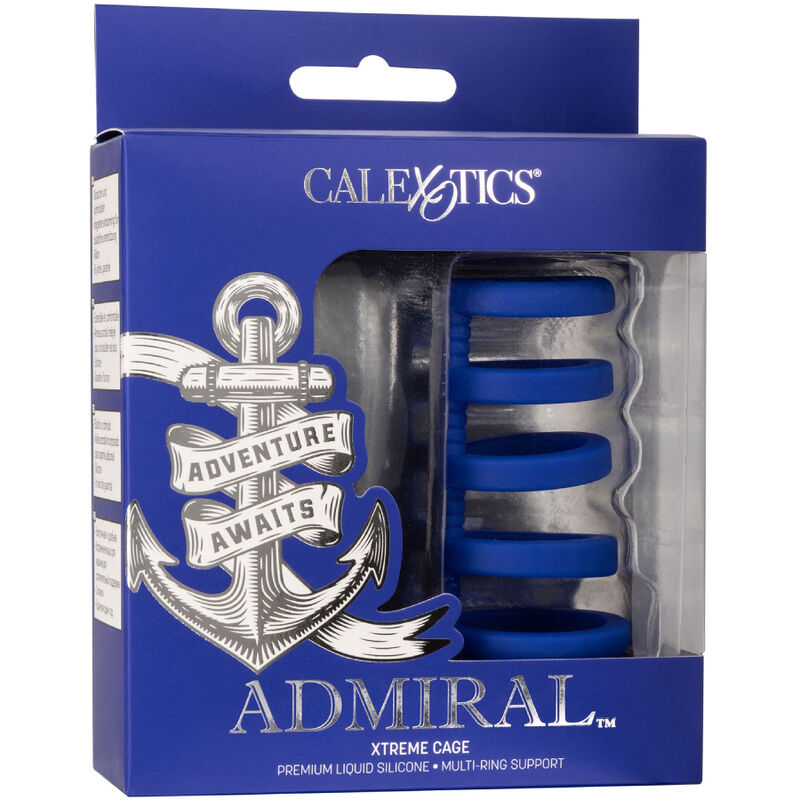 CALEXOTICS - ADMIRAL JAULA XTREME PARA PENE AZUL - immagine 2