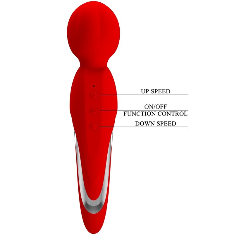 PRETTY LOVE - WALTER VIBRADOR WAND ROJO - immagine 5