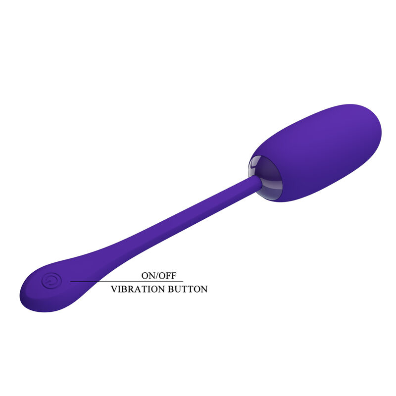 PRETTY LOVE - UOVO VIBRANTE JULIUS IMPERMEABILE-RICARICABILE VIOLA - immagine 5