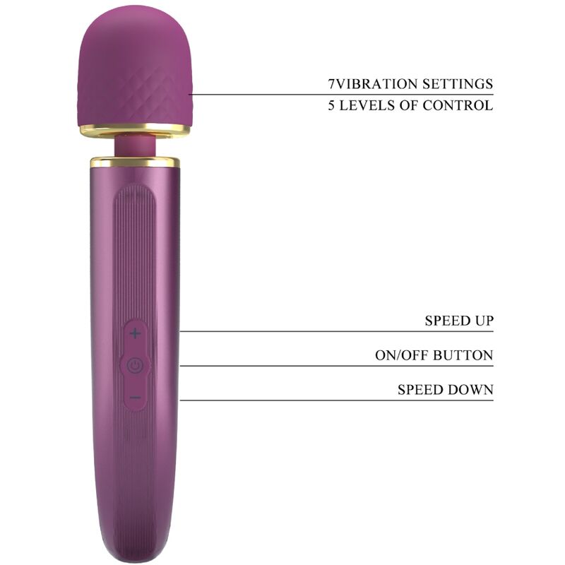 PRETTY LOVE - MASSAGGIATORE 7 MODALIT DI VIBRAZIONE VIOLA - immagine 6