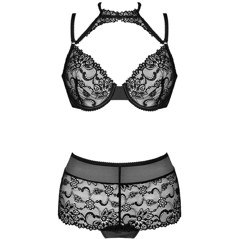 LIVCO CORSETTI FASHION - LINERA FOR THE SENSES COLLECTION SUJETADOR + PANTY NEGRO - immagine 5