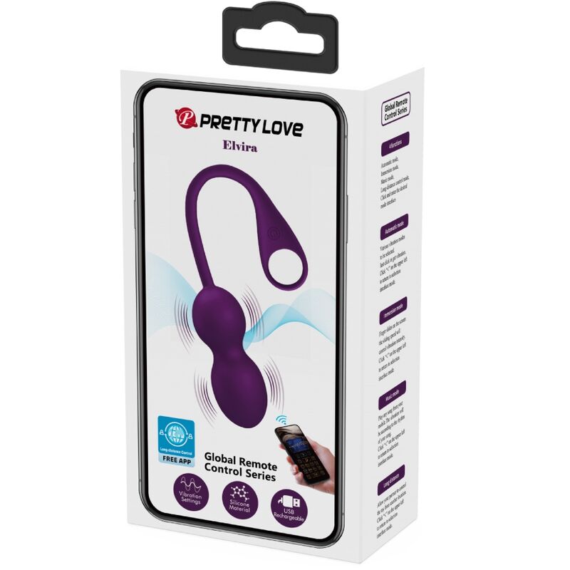 PRETTY LOVE - APP ELVIRA KEGEL BALLS TELECOMANDO VIOLA - immagine 8