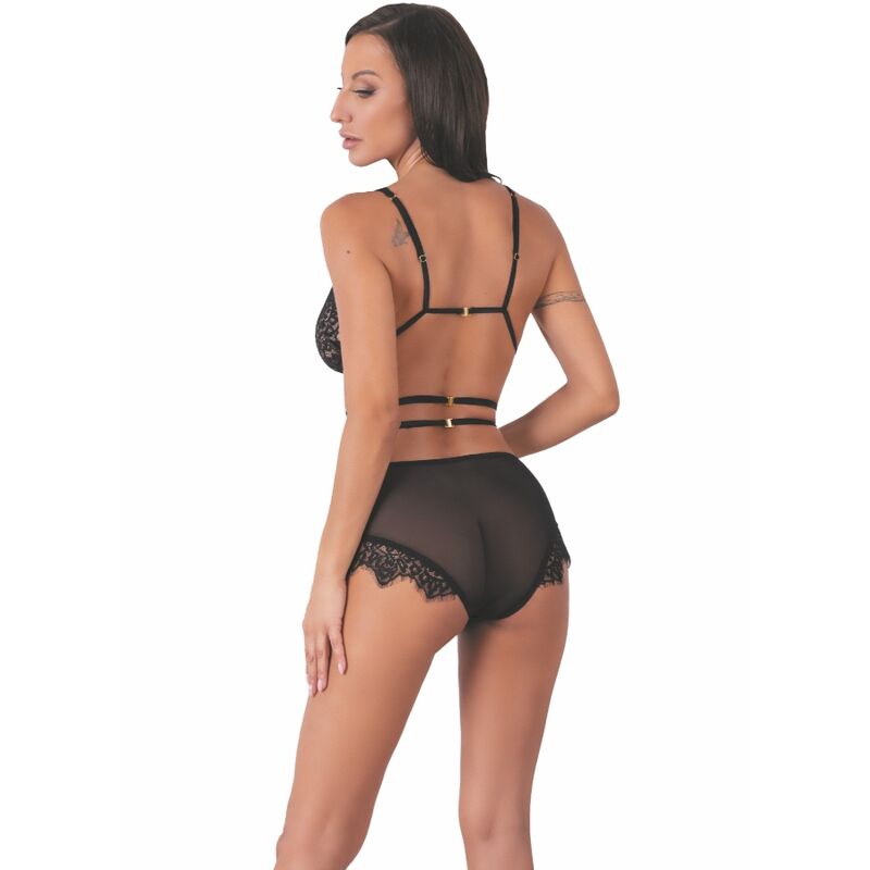 LIVCO CORSETTI FASHION - DREZNA LC 90733 SUJETADOR + PANTY NEGRO - immagine 2