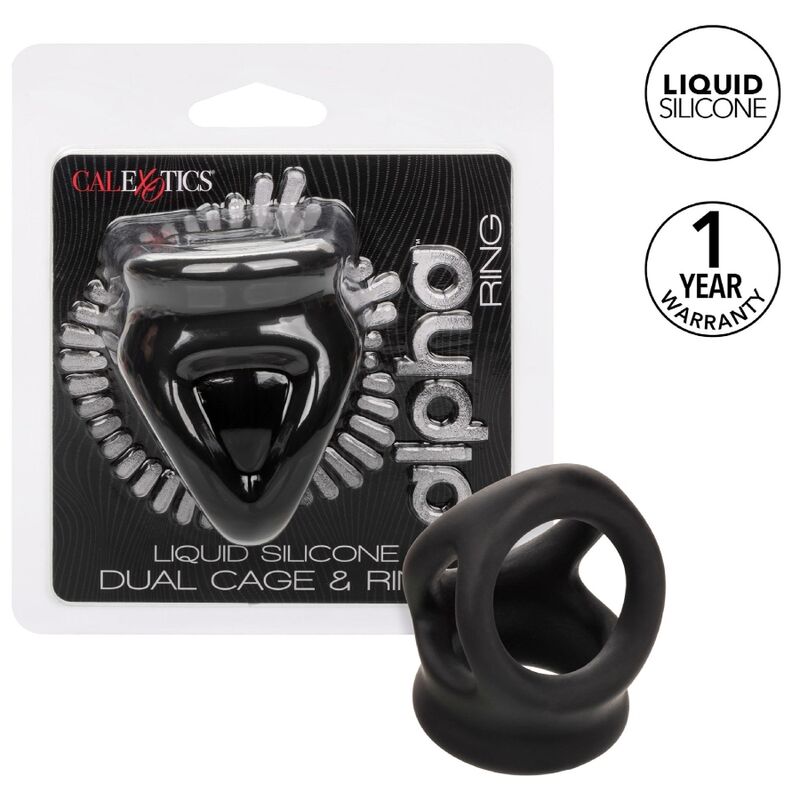 CALEXOTICS - ALPHA ANILLO DE JAULA DOBLE NEGRO - immagine 11