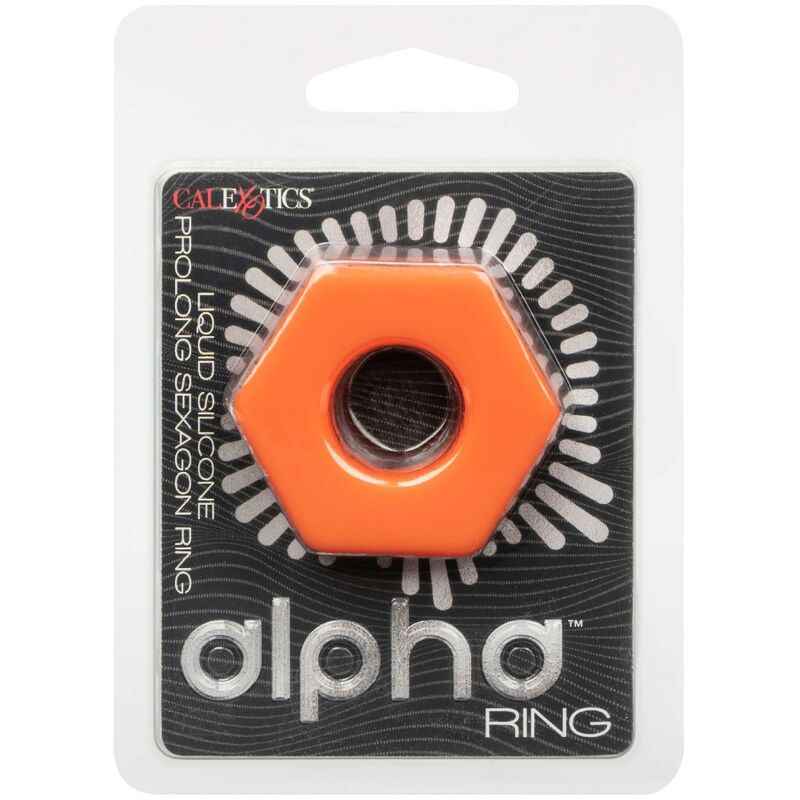 CALEXOTICS - ALPHA ANILLO PROLONG SEXGONO NARANJA - immagine 4