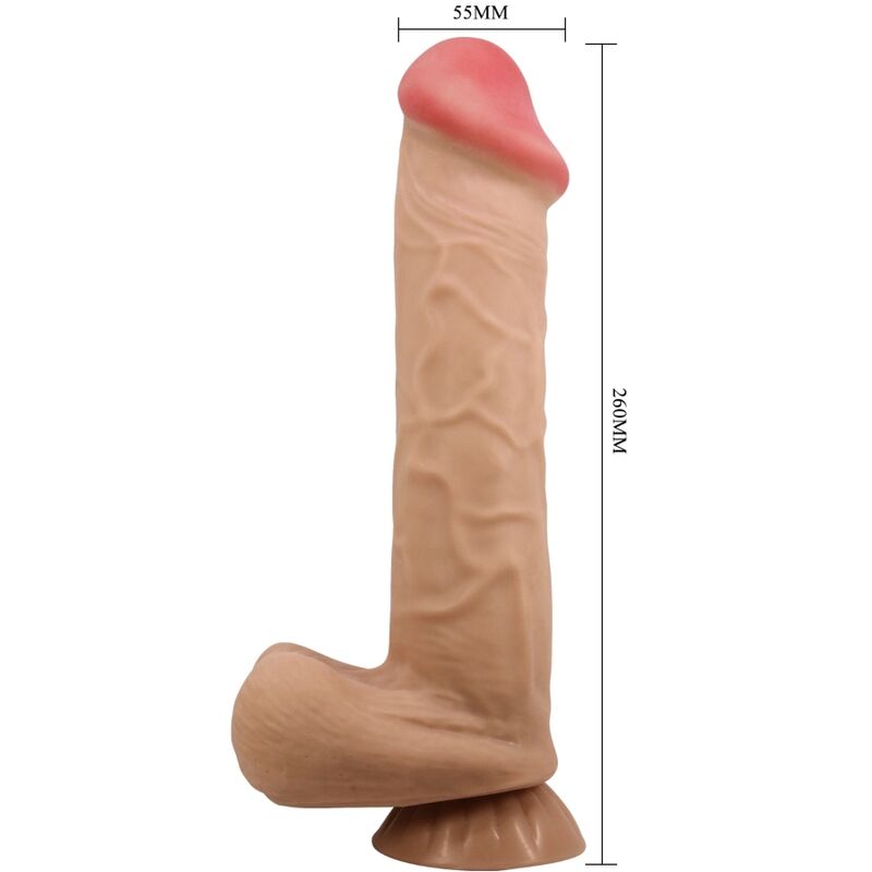 PRETTY LOVE - SLIDING SKIN SERIES DILDO REALÍSTICO CON VENTOSA PIEL DESLIZANTE 26 CM - immagine 2